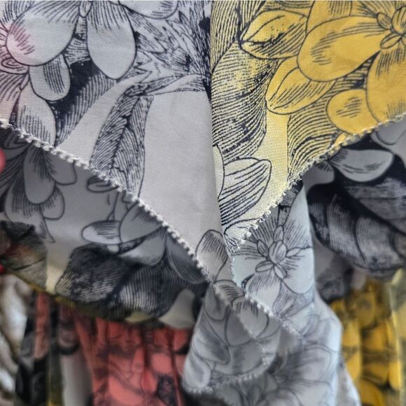 EC FLORAL MULTI COLORED DRESS SZ. S - Picture 3 of 5